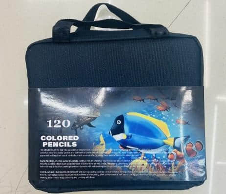 120 COLORS  COLORED  LEAD COLOTH BAG